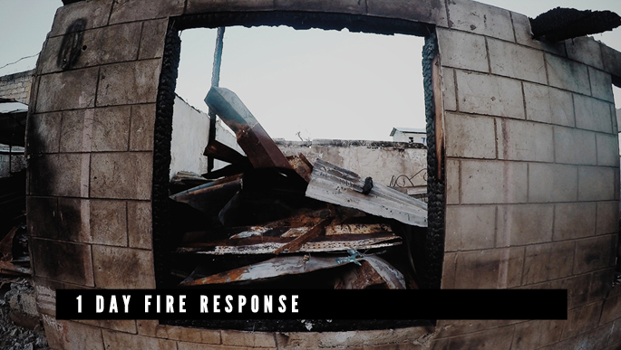 1 Day Fire Response || All Hands Volunteers