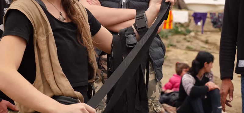 Refugee Bags Made Out of Life Jackets and Bags