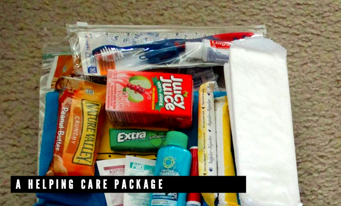 Putting together a helping care package