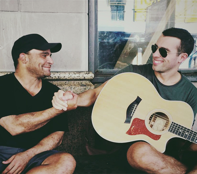 Sitting Down and Playing Music with the Homeless